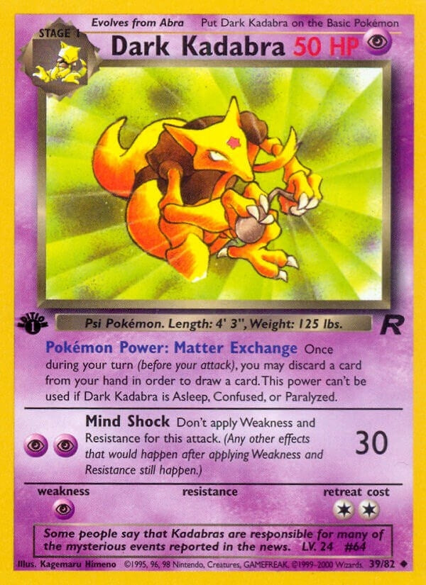 Image for Dark Kadabra (39/82) (Team Rocket) - Pokemon
