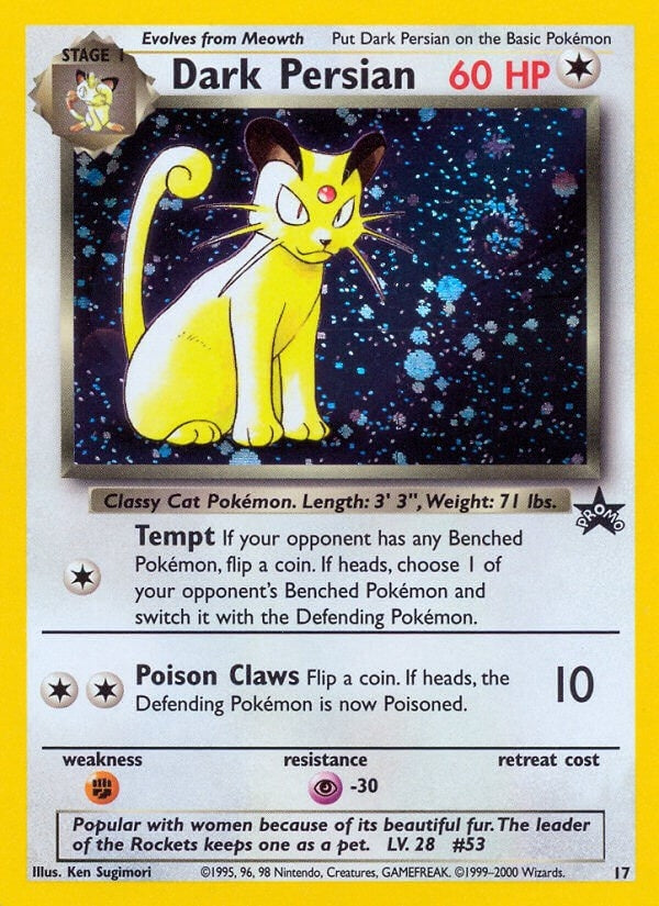 Image for Dark Persian (17/53) (WoTC Promo) - Pokemon