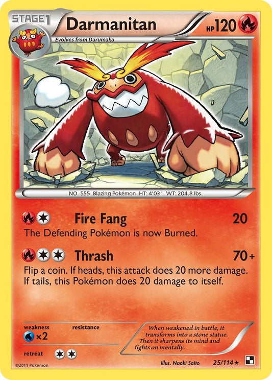 Image for Darmanitan (25/114) (Black and White) - Pokemon