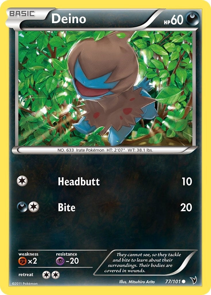 Image for Deino (77/101) (Noble Victories) - Pokemon