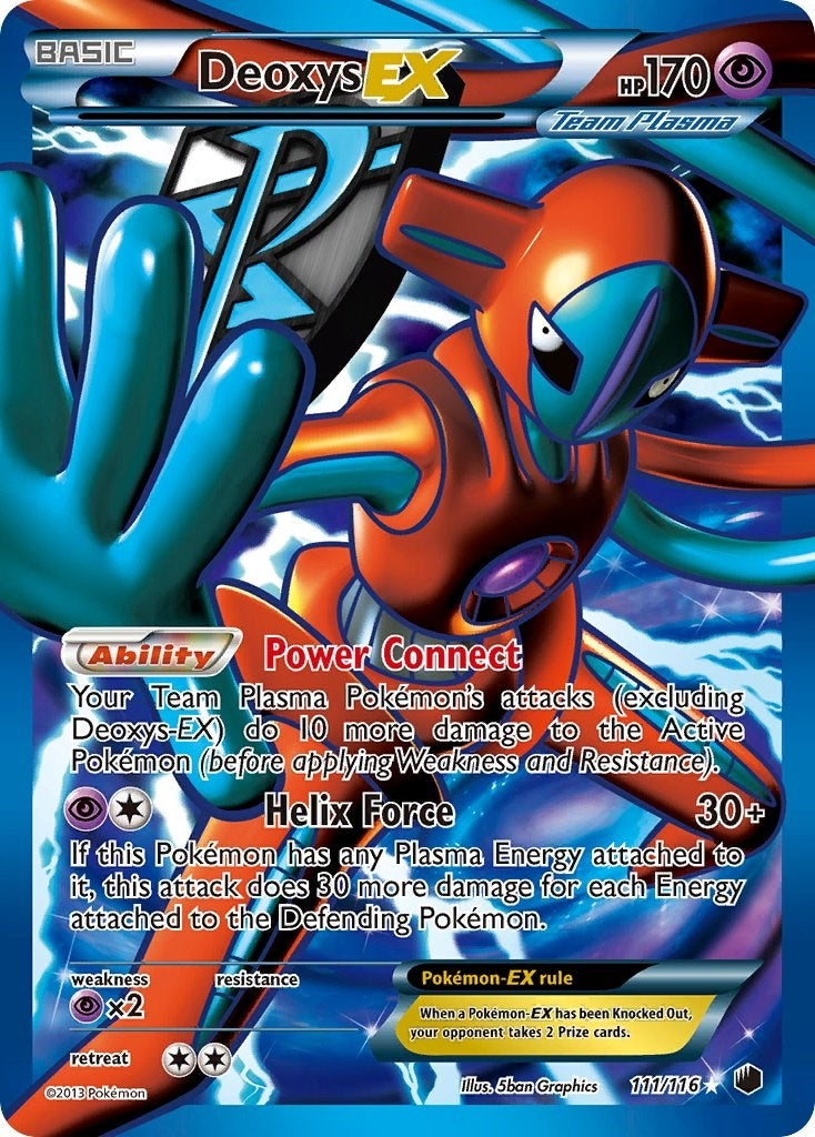 Image for Deoxys EX (Team Plasma) (Full Art) (111/116) (Plasma Freeze) - Pokemon