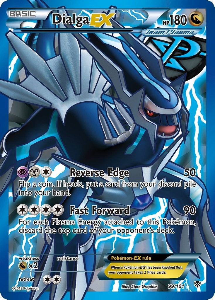 Image for Dialga EX (Team Plasma) (99 Full Art) (99/101) (Plasma Blast) - Pokemon