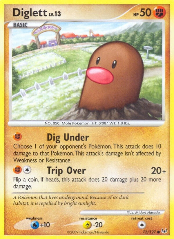 Image for Diglett (72/127) (Platinum) - Pokemon