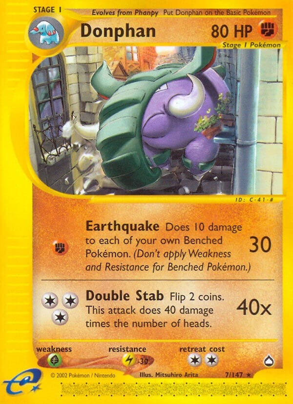 Image for Donphan (007/147) (Aquapolis) - Pokemon