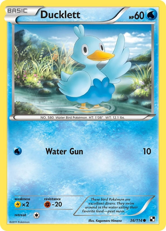 Image for Ducklett (36/114) (Black and White) - Pokemon