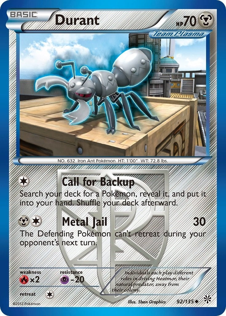 Image for Durant (Team Plasma) (92) (92/135) (Plasma Storm) - Pokemon