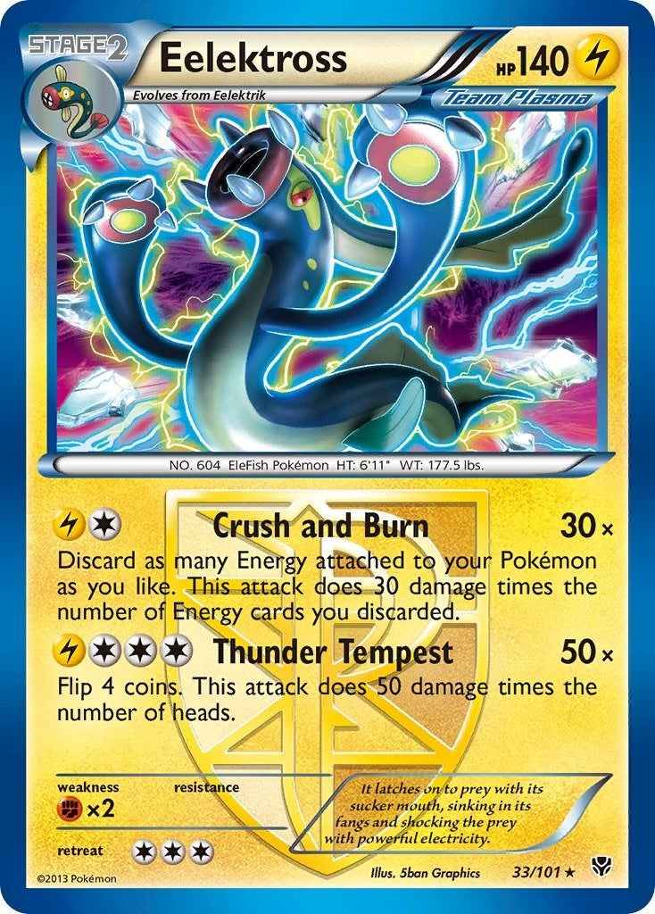 Image for Eelektross (Team Plasma) (33/101) (Plasma Blast) - Pokemon