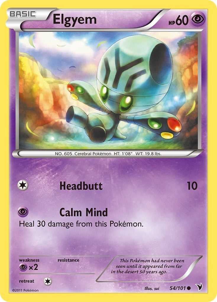 Image for Elgyem (54) (54/101) (Noble Victories) - Pokemon