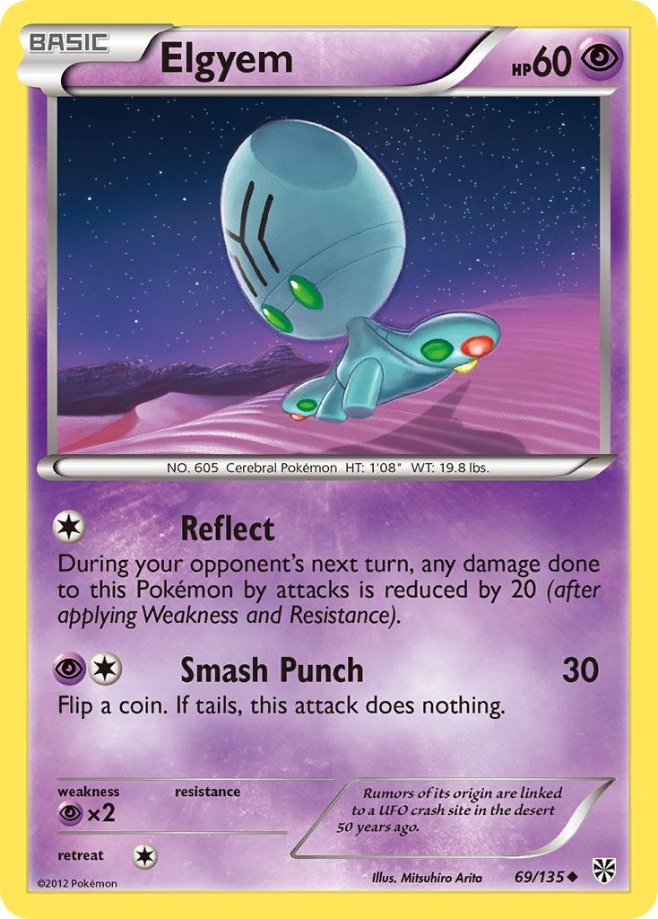 Image for Elgyem (69) (69/135) (Plasma Storm) - Pokemon