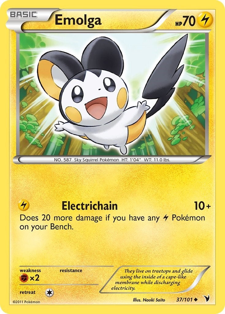 Image for Emolga (37/101) (Noble Victories) - Pokemon