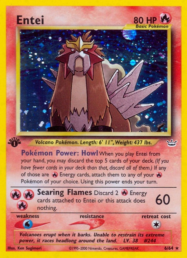 Image for Entei (6) (06/64) (Neo Revelation) - Pokemon