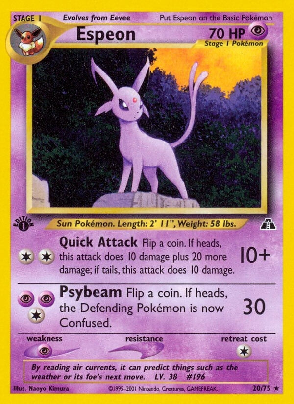 Image for Espeon (20) (20/75) (Neo Discovery) - Pokemon