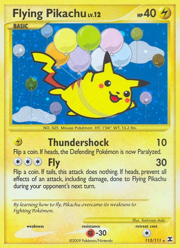 Image for Flying Pikachu (113/111) (Rising Rivals) - Pokemon