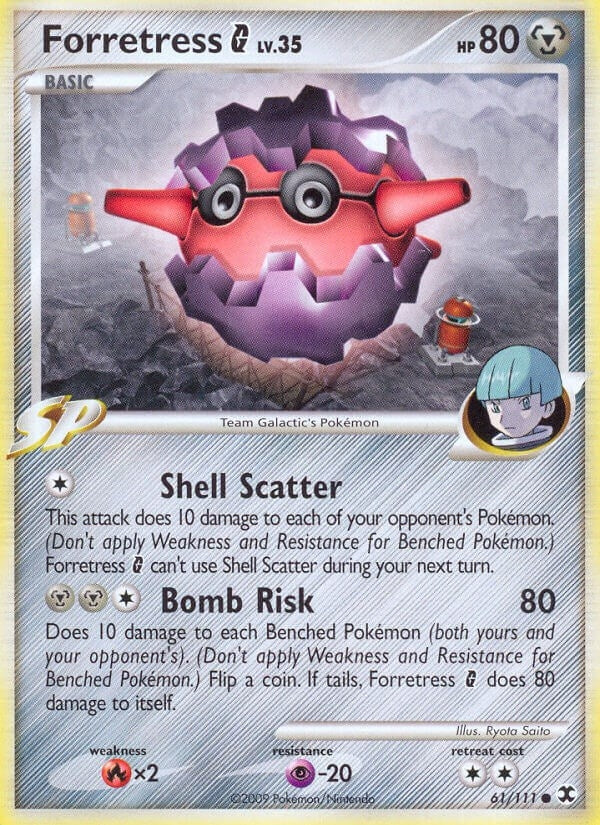 Image for Forretress G (61/111) (Rising Rivals) - Pokemon
