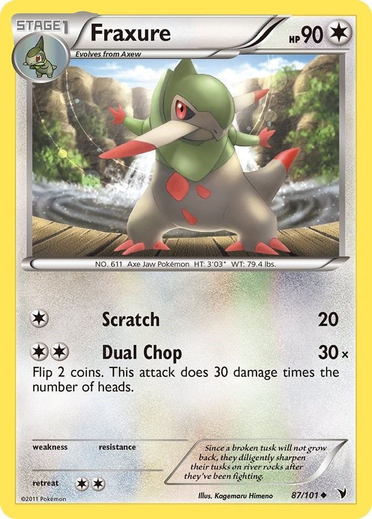 Image for Fraxure (87/101) (Noble Victories) - Pokemon