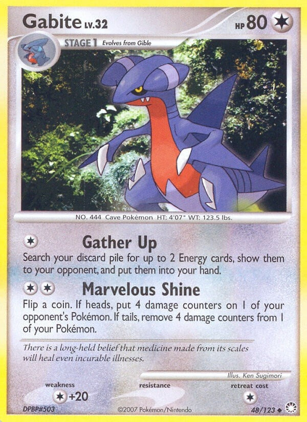 Image for Gabite (48/123) (Mysterious Treasures) - Pokemon