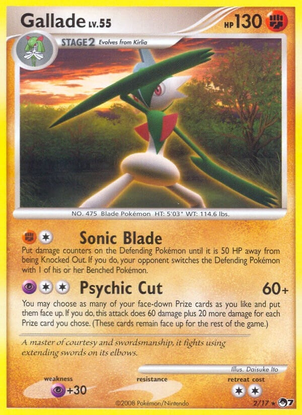 Image for Gallade (002/017) (POP Series 7) - Pokemon
