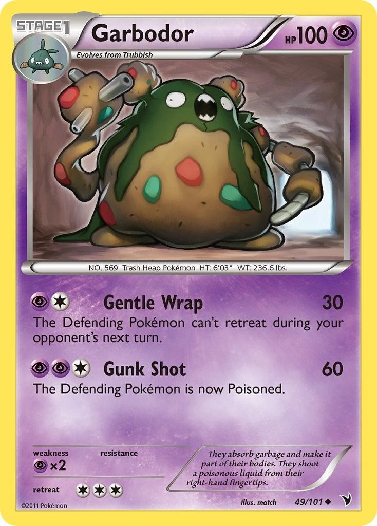 Image for Garbodor (49/101) (Noble Victories) - Pokemon