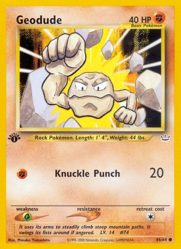 Image for Geodude (44/64) (Neo Revelation) - Pokemon
