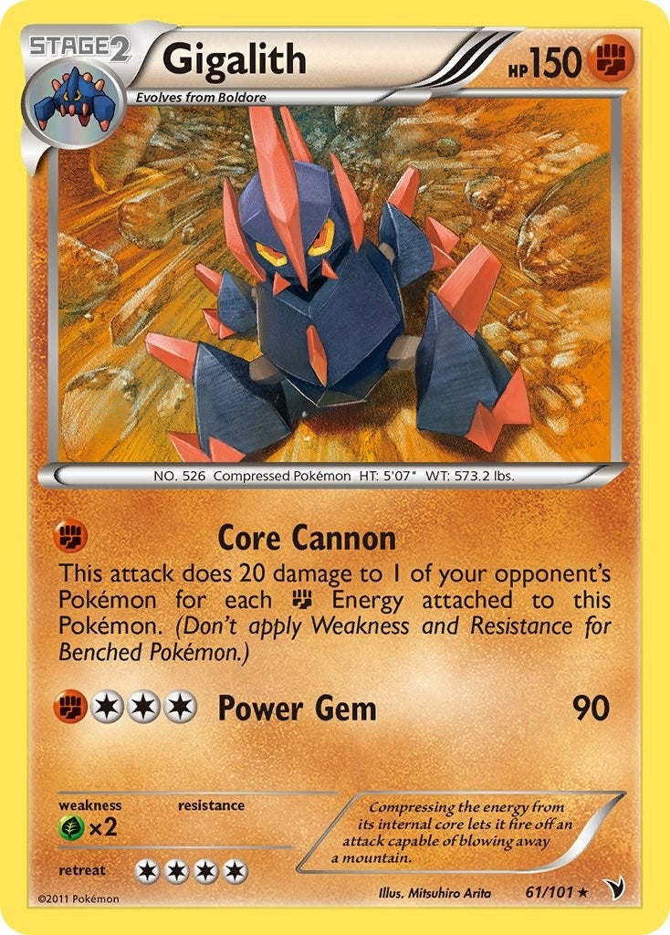 Image for Gigalith (61/101) (Noble Victories) - Pokemon