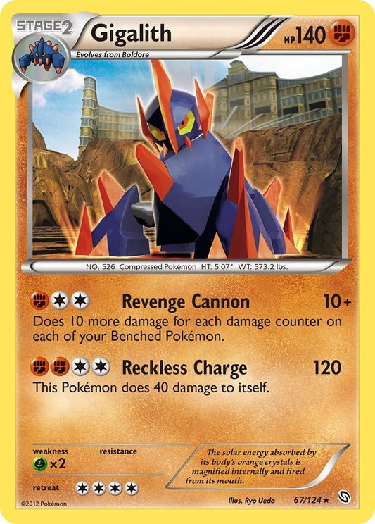 Image for Gigalith (67/124) (Dragons Exalted) - Pokemon