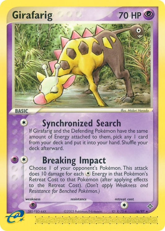 Image for Girafarig (16/97) (Dragon) - Pokemon
