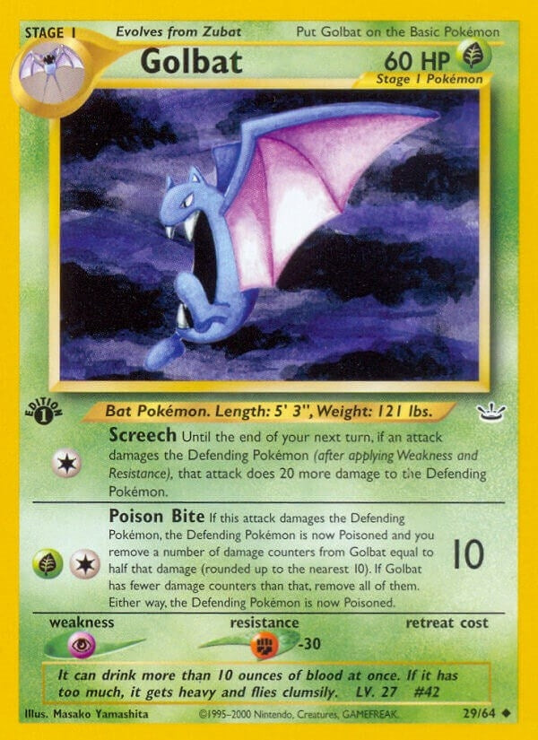 Image for Golbat (29/64) (Neo Revelation) - Pokemon