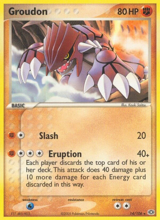 Image for Groudon (14/106) (Emerald) - Pokemon