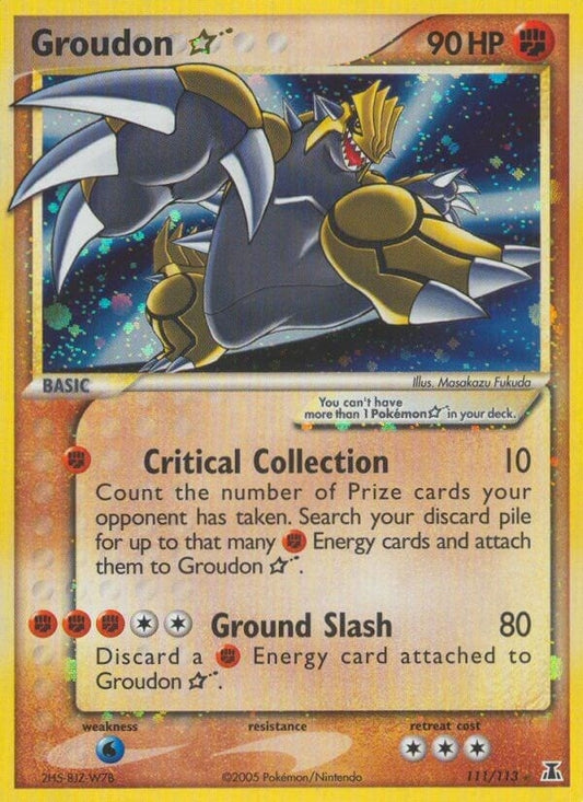 Image for Groudon Star (111/113) (Delta Species) - Pokemon