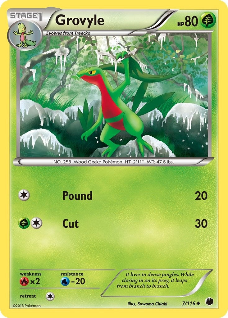 Image for Grovyle (7/116) (Plasma Freeze) - Pokemon