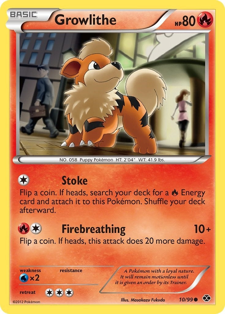 Image for Growlithe (10) (10/99) (Next Destinies) - Pokemon