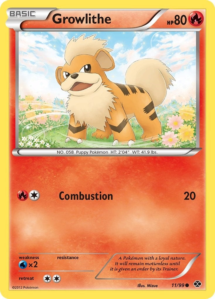 Image for Growlithe (11) (11/99) (Next Destinies) - Pokemon