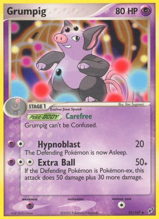 Image for Grumpig (32/107) (Deoxys) - Pokemon