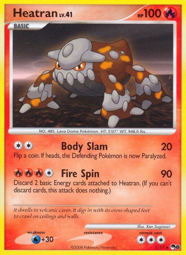 Image for Heatran (001/017) (POP Series 8) - Pokemon