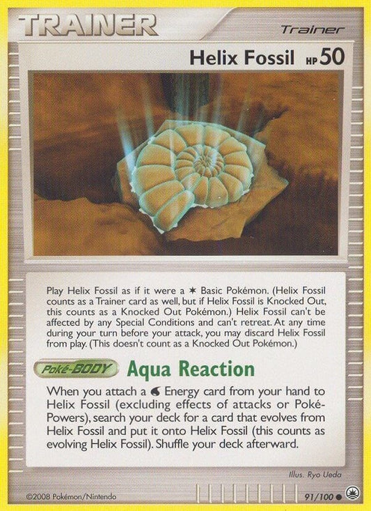 Image for Helix Fossil (91/100) (Majestic Dawn) - Pokemon