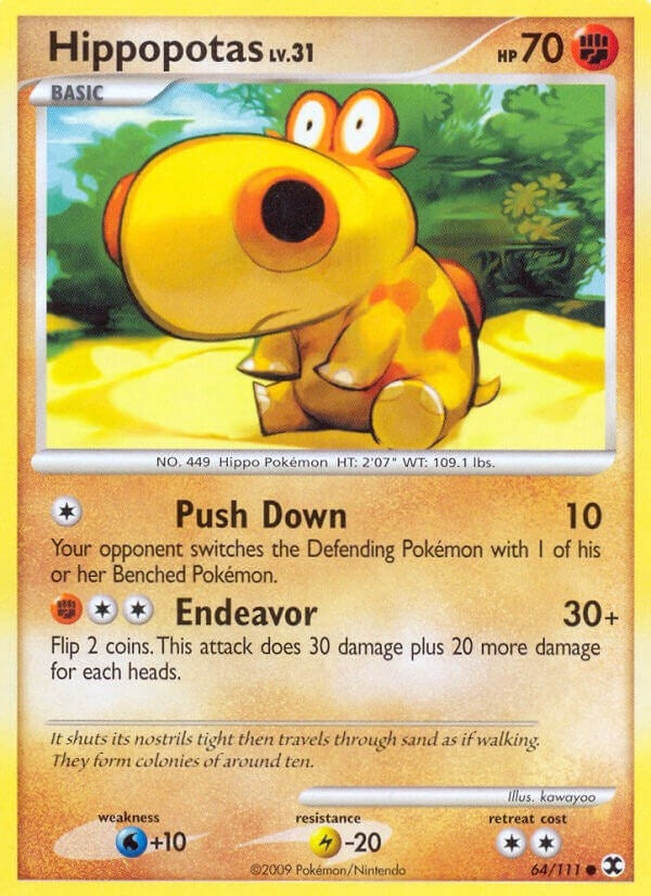 Image for Hippopotas (64/111) (Rising Rivals) - Pokemon