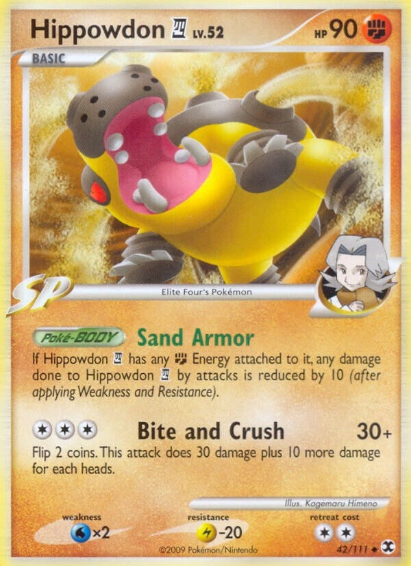 Image for Hippowdon E4 (42/111) (Rising Rivals) - Pokemon