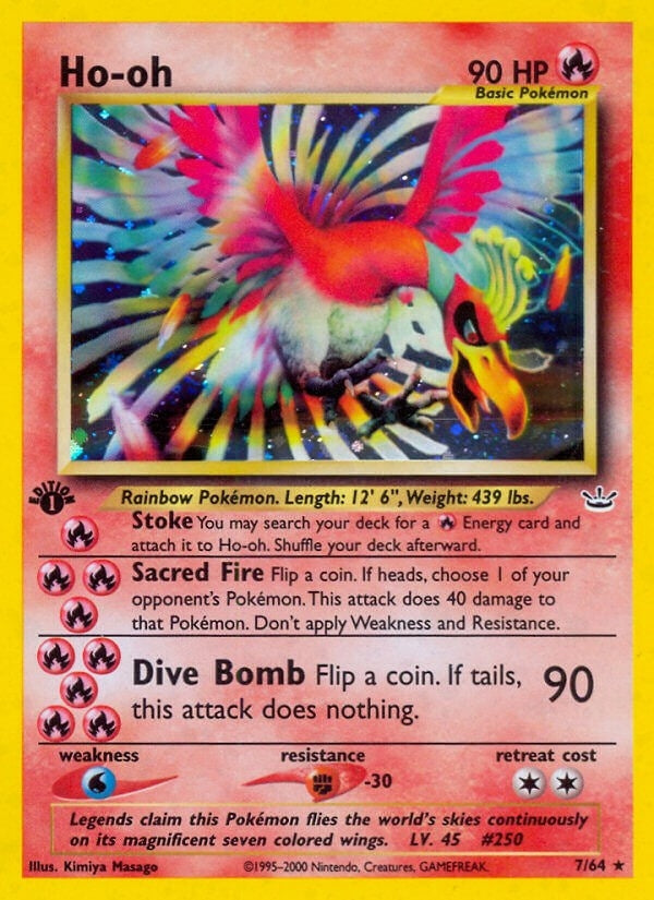 Image for Ho-oh (7) (07/64) (Neo Revelation) - Pokemon
