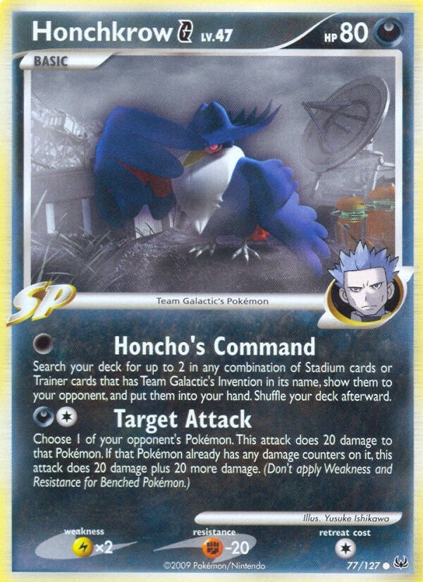 Image for Honchkrow G (77/127) (Platinum) - Pokemon
