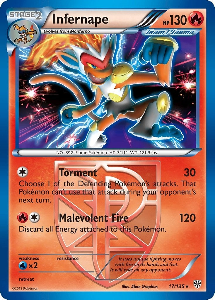 Image for Infernape (Team Plasma) (17/135) (Plasma Storm) - Pokemon