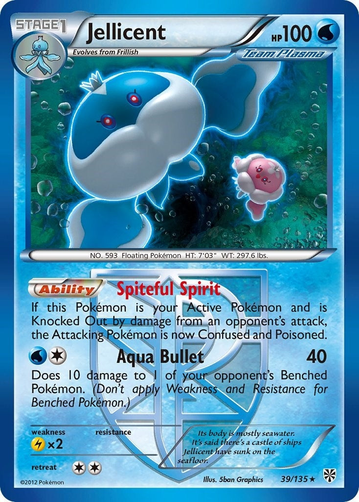Image for Jellicent (Team Plasma) (39/135) (Plasma Storm) - Pokemon