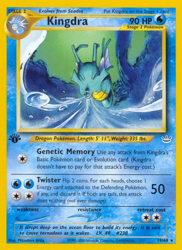 Image for Kingdra (19/64) (Neo Revelation) - Pokemon