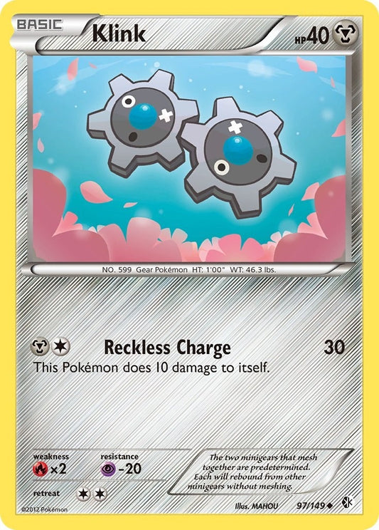 Image for Klink (97/149) (Boundaries Crossed) - Pokemon