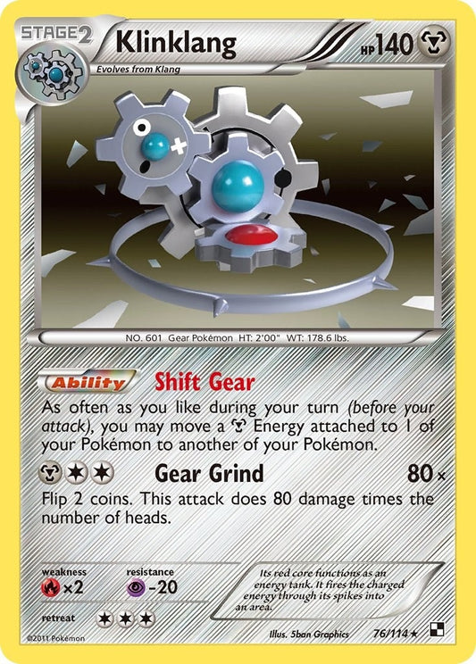 Image for Klinklang (76/114) (Black and White) - Pokemon