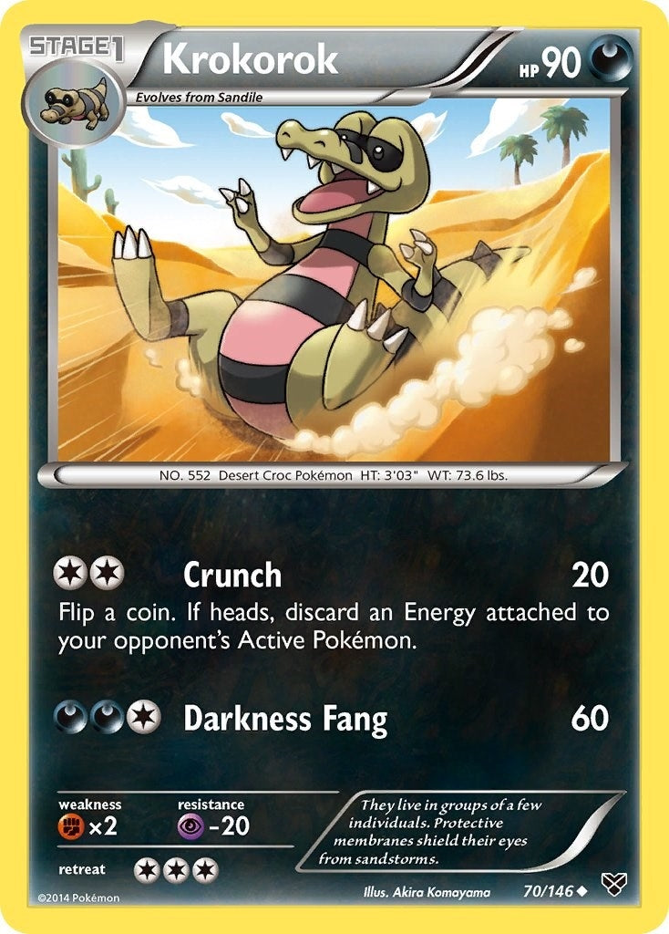 Image for Krokorok (70/146) (XY Base Set) - Pokemon