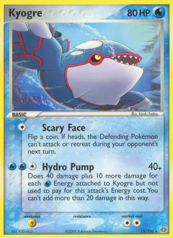 Image for Kyogre (15/106) (Emerald) - Pokemon