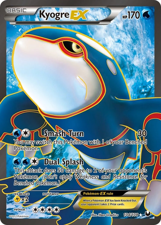 Image for Kyogre EX (104 Full Art) (104/108) (Dark Explorers) - Pokemon
