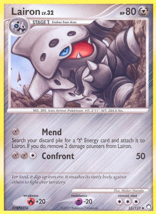 Image for Lairon (53/123) (Mysterious Treasures) - Pokemon