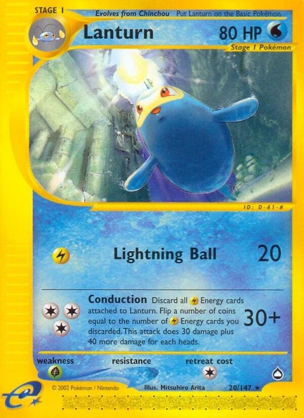Image for Lanturn (20) (020/147) (Aquapolis) - Pokemon
