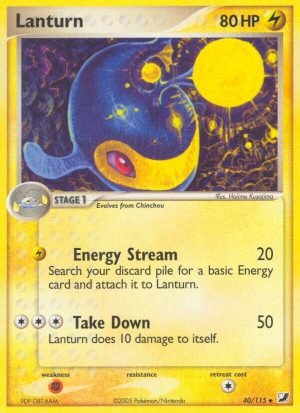 Image for Lanturn (40/115) (Unseen Forces) - Pokemon